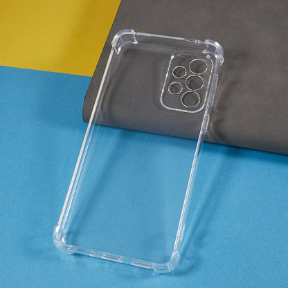 For Samsung Galaxy A73 5G Reinforced Corners Anti-drop Back Cover TPU Transparent Phone Case