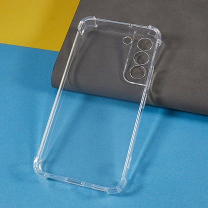 For Samsung Galaxy S22 5G Back Cover Transparent Reinforced Corners Anti-drop TPU Phone Case