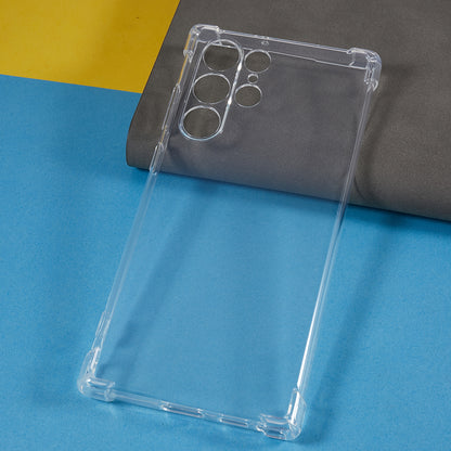 For Samsung Galaxy S22 Ultra 5G Soft TPU Case Reinforced Corner Anti-drop Clear Phone Cover