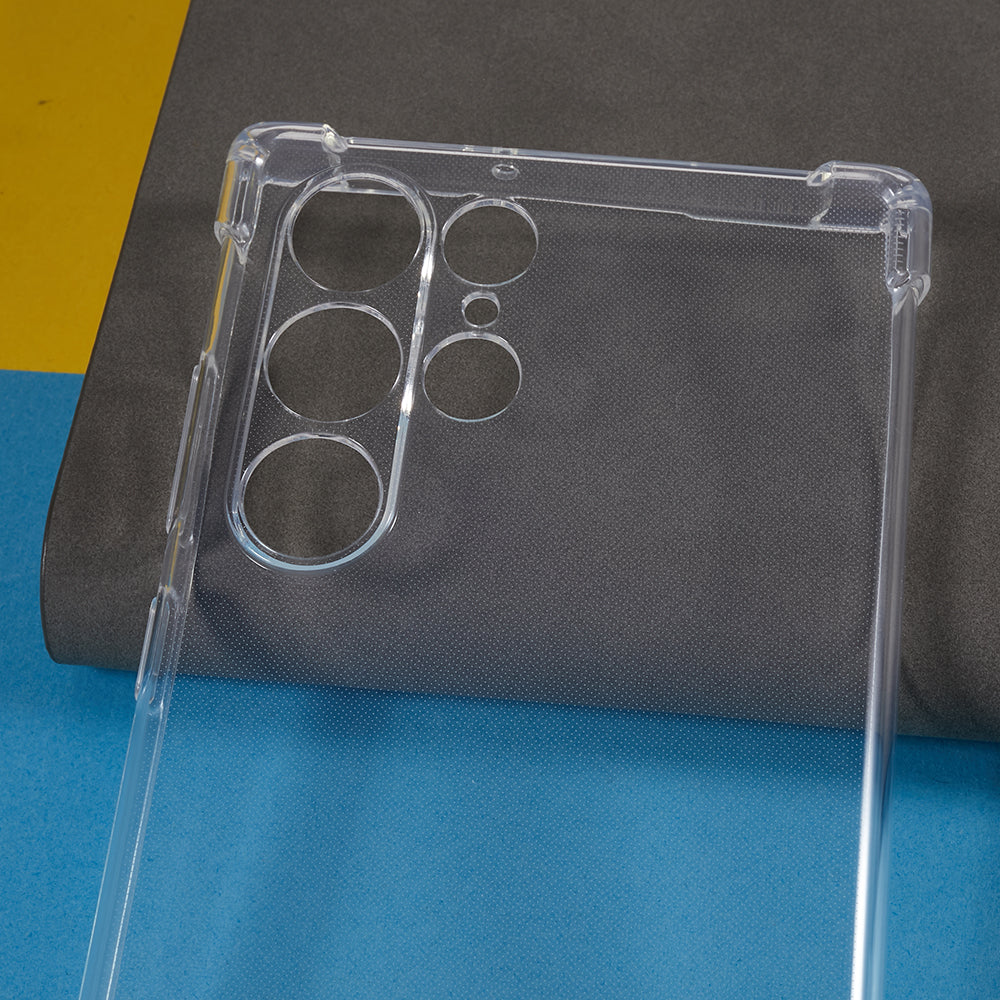 For Samsung Galaxy S22 Ultra 5G Soft TPU Case Reinforced Corner Anti-drop Clear Phone Cover