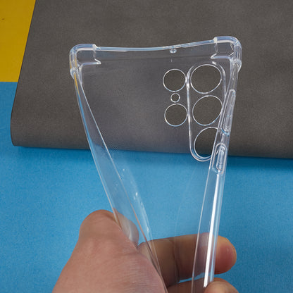 For Samsung Galaxy S22 Ultra 5G Soft TPU Case Reinforced Corner Anti-drop Clear Phone Cover