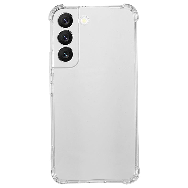 For Samsung Galaxy S22+ 5G Back Cover Reinforced Corners Anti-drop TPU Transparent Phone Case