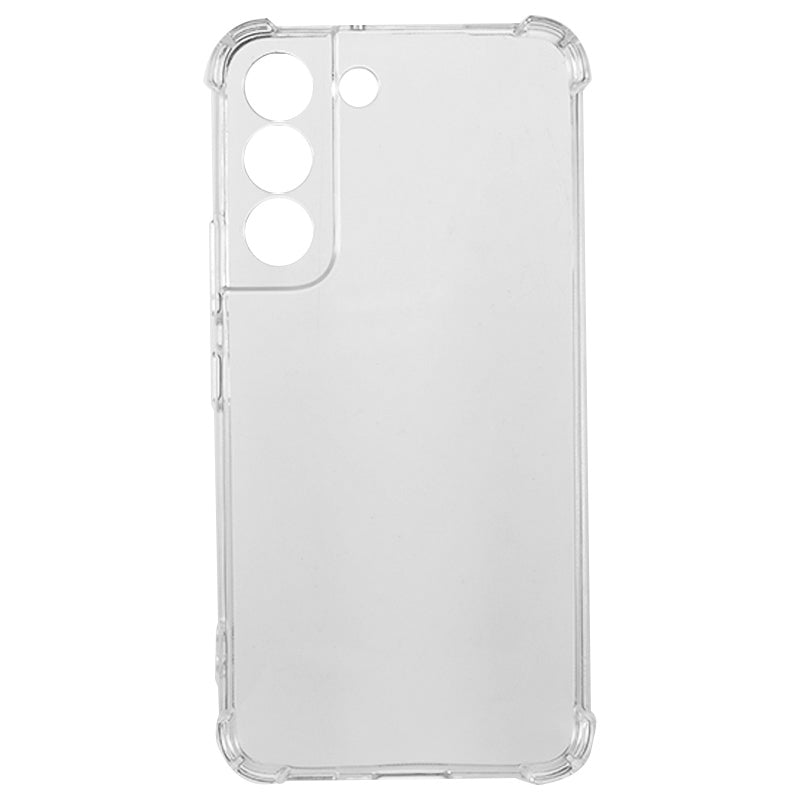 For Samsung Galaxy S22+ 5G Back Cover Reinforced Corners Anti-drop TPU Transparent Phone Case
