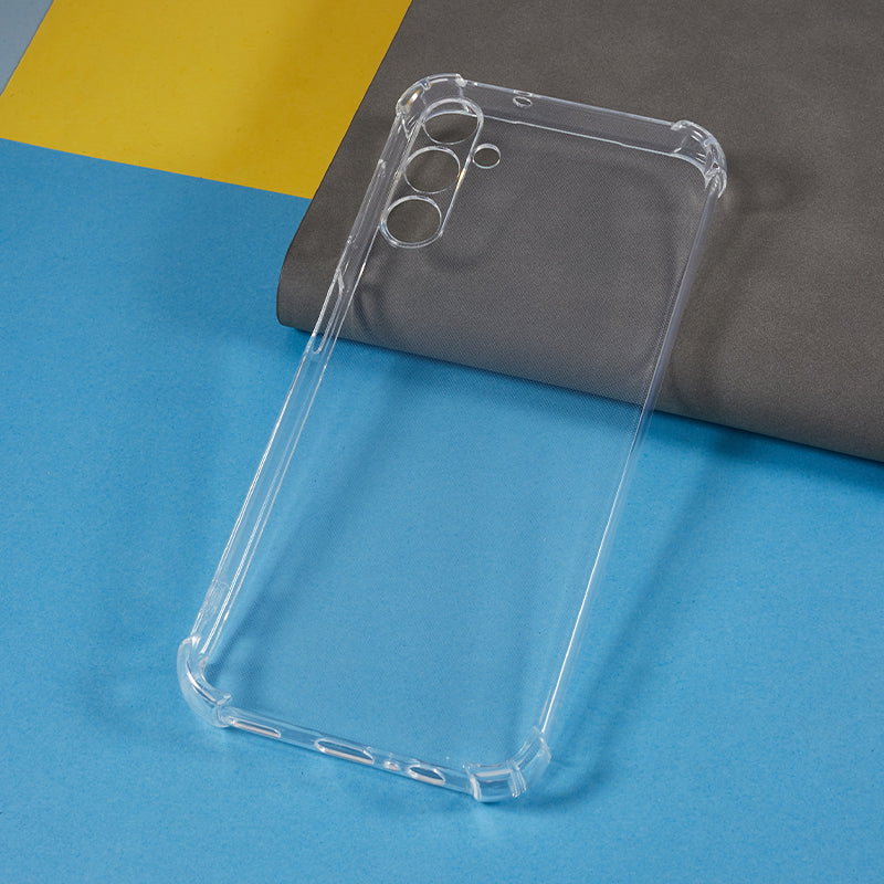 For Samsung Galaxy A14 4G / 5G Transparent TPU Phone Case Anti-drop Corners Cell Phone Cover