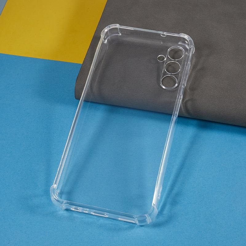 For Samsung Galaxy A14 4G / 5G Transparent TPU Phone Case Anti-drop Corners Cell Phone Cover