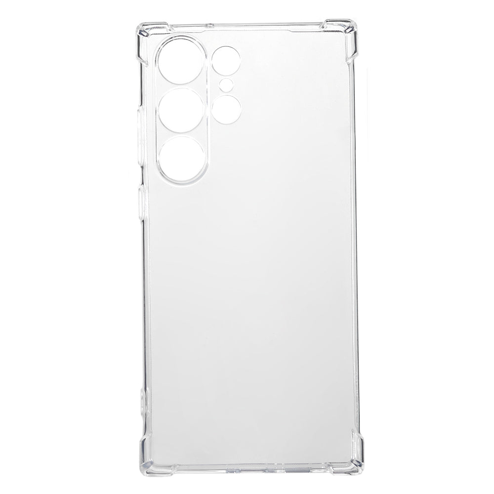 For Samsung Galaxy S23 Ultra TPU Phone Cover Drop-proof Reinforced Corner Clear Phone Case