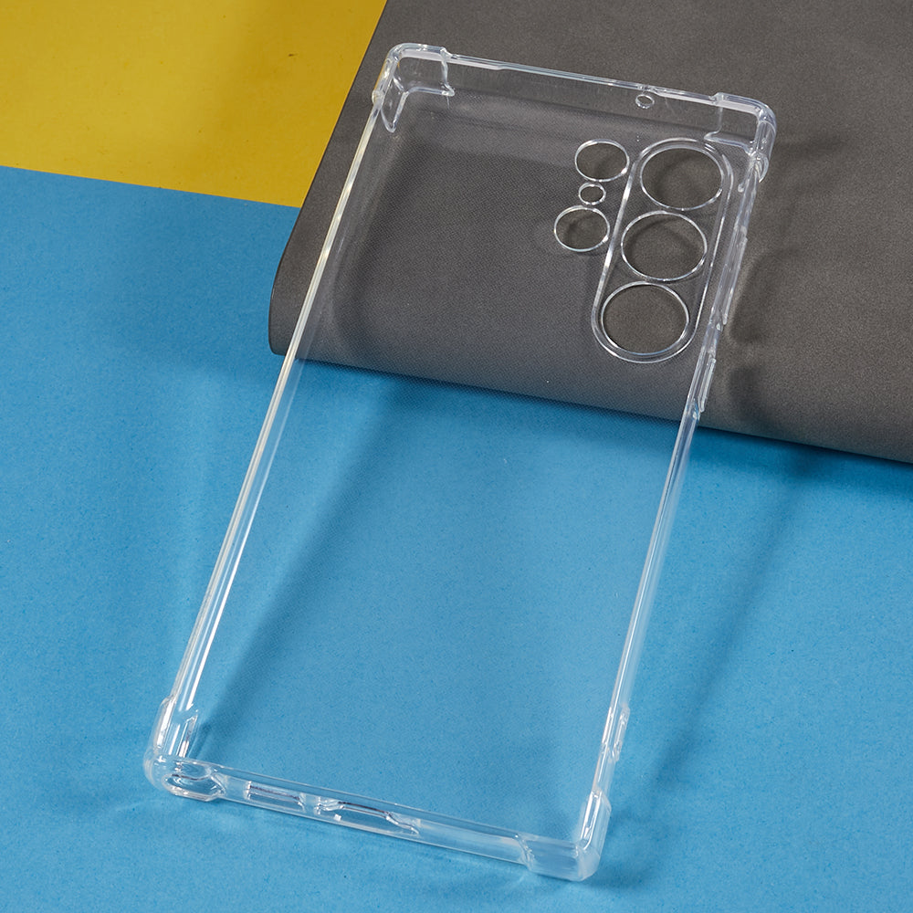For Samsung Galaxy S23 Ultra TPU Phone Cover Drop-proof Reinforced Corner Clear Phone Case