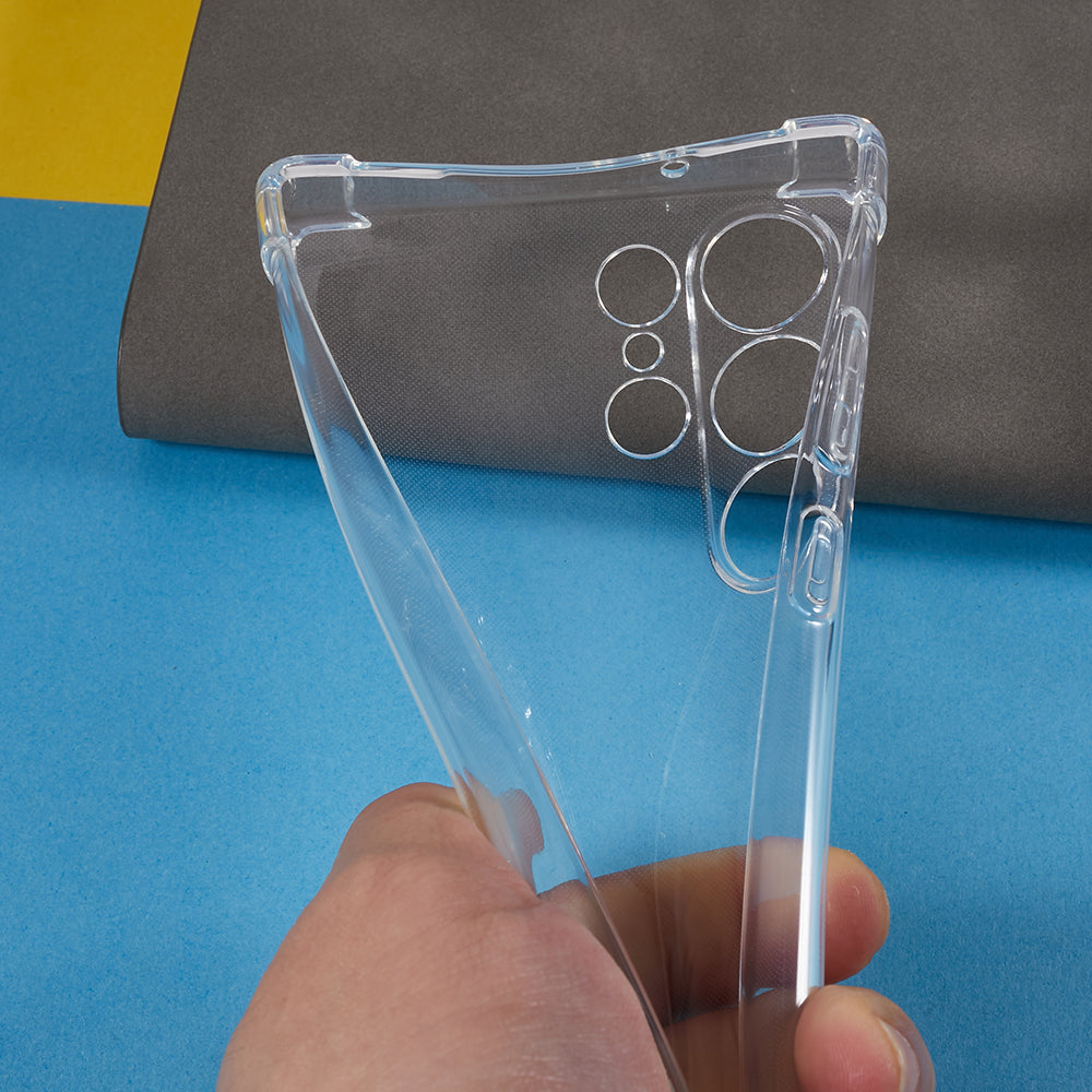 For Samsung Galaxy S23 Ultra TPU Phone Cover Drop-proof Reinforced Corner Clear Phone Case