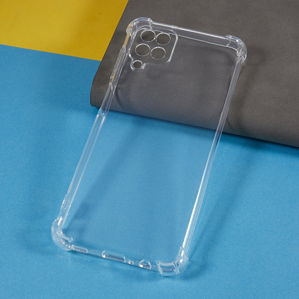 For Samsung Galaxy A12 / M12 Anti-drop Corner Phone Case Transparent TPU Phone Cover
