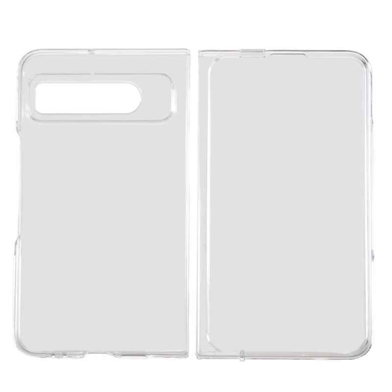 PC Phone Case for Google Pixel Fold , Anti-scratch Two-Piece Design Folding Phone Cover