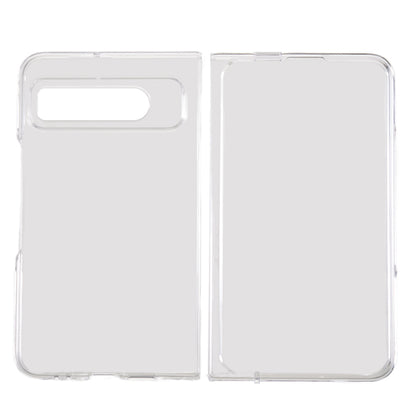 PC Phone Case for Google Pixel Fold , Anti-scratch Two-Piece Design Folding Phone Cover
