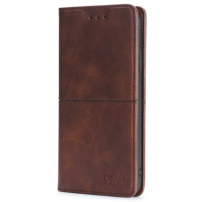 For Honor X5 4G Magnetic Closure Cowhide Texture Phone Case Stand Card Holder Leather Phone Cover