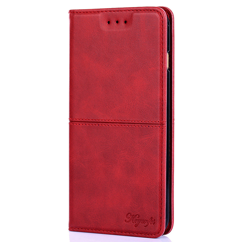 For Honor X5 4G Magnetic Closure Cowhide Texture Phone Case Stand Card Holder Leather Phone Cover