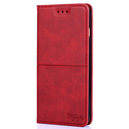 For Honor X5 4G Magnetic Closure Cowhide Texture Phone Case Stand Card Holder Leather Phone Cover