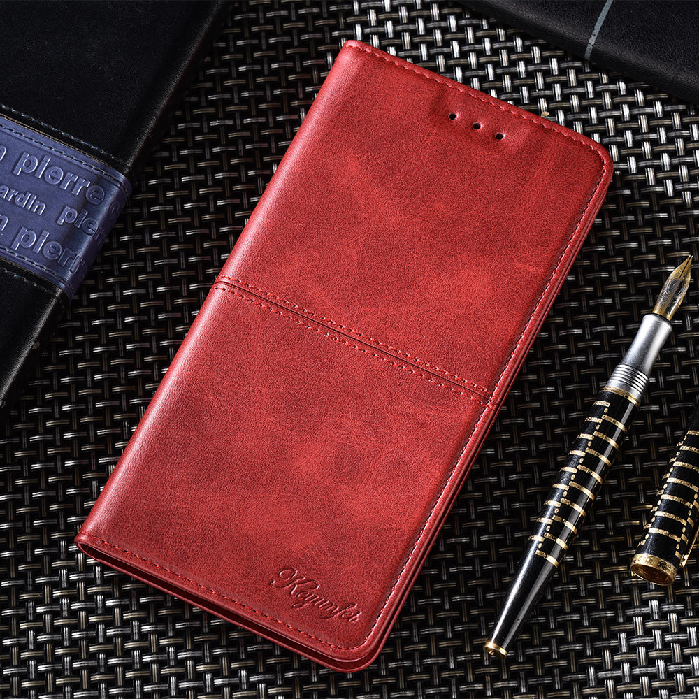 For Honor X5 4G Magnetic Closure Cowhide Texture Phone Case Stand Card Holder Leather Phone Cover