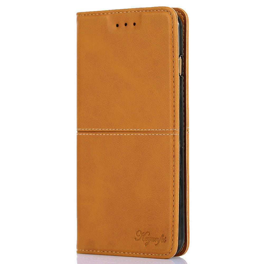 For Honor X5 4G Magnetic Closure Cowhide Texture Phone Case Stand Card Holder Leather Phone Cover