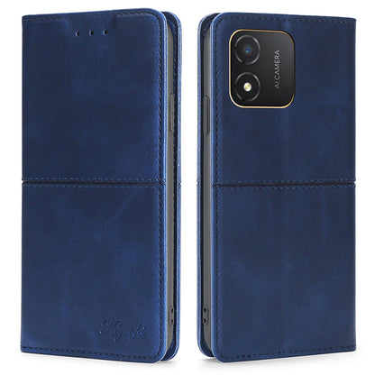 For Honor X5 4G Magnetic Closure Cowhide Texture Phone Case Stand Card Holder Leather Phone Cover