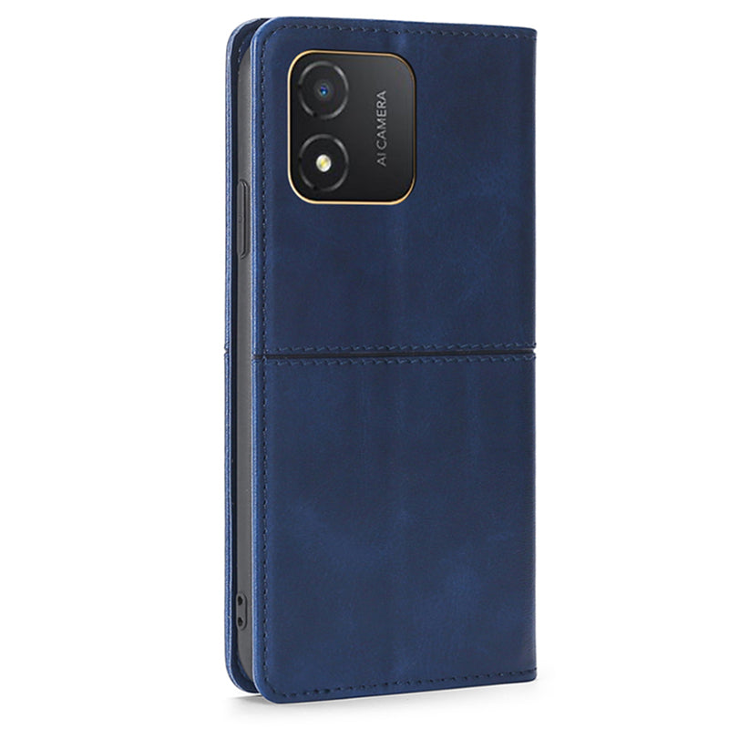 For Honor X5 4G Magnetic Closure Cowhide Texture Phone Case Stand Card Holder Leather Phone Cover