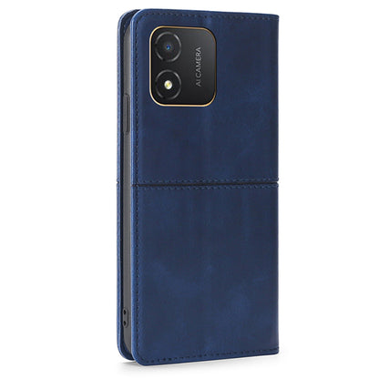 For Honor X5 4G Magnetic Closure Cowhide Texture Phone Case Stand Card Holder Leather Phone Cover