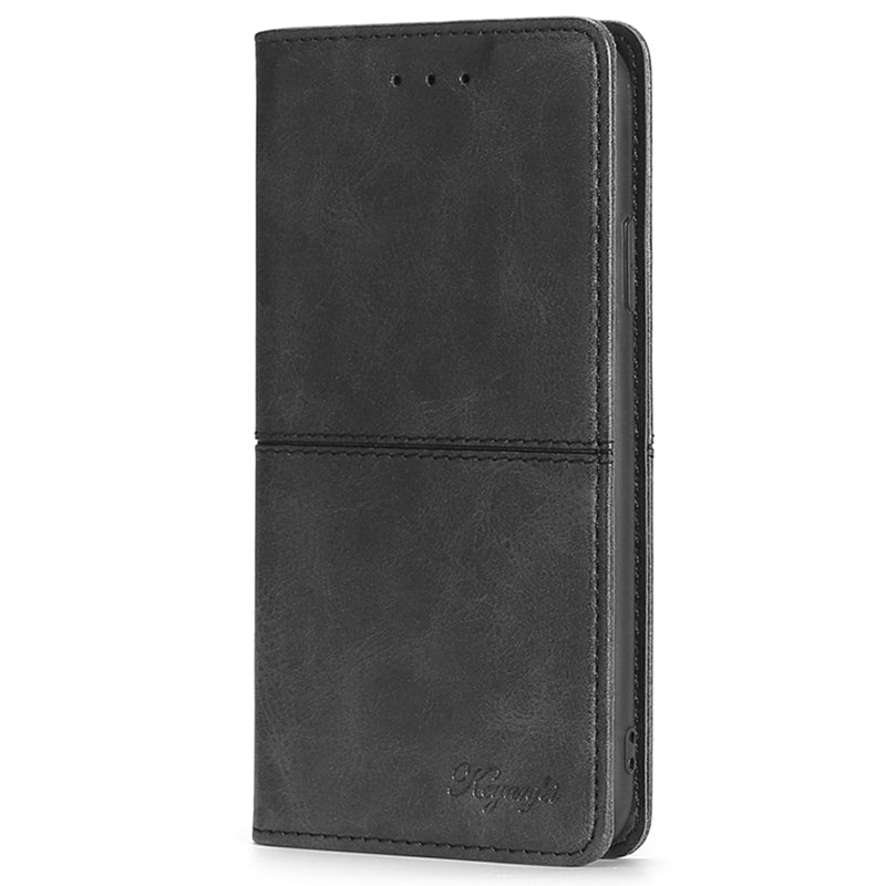 For Honor X5 4G Magnetic Closure Cowhide Texture Phone Case Stand Card Holder Leather Phone Cover