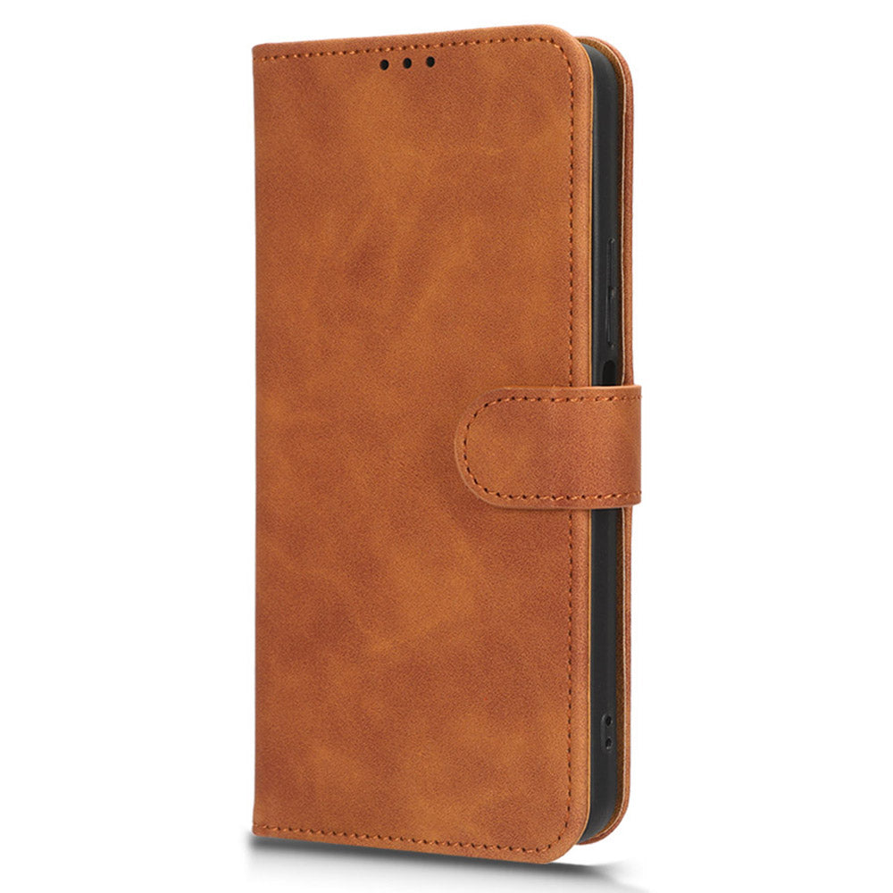 For Infinix Smart 7 Plus / Smart 7 (India) PU Leather Flip Wallet Cover Skin-touch Phone Case with Stand