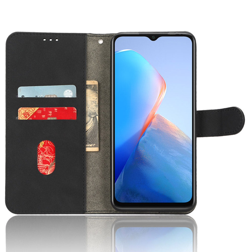 For Infinix Smart 7 Plus / Smart 7 (India) PU Leather Flip Wallet Cover Skin-touch Phone Case with Stand