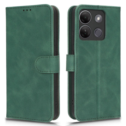 For Infinix Smart 7 Plus / Smart 7 (India) PU Leather Flip Wallet Cover Skin-touch Phone Case with Stand