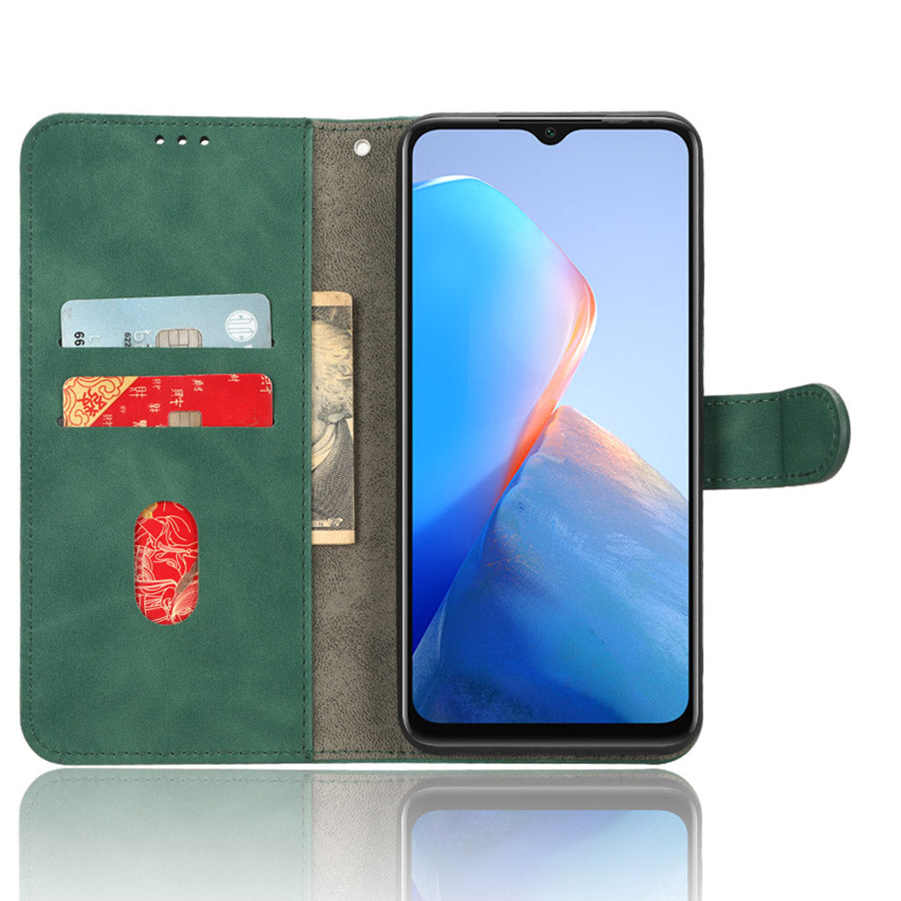 For Infinix Smart 7 Plus / Smart 7 (India) PU Leather Flip Wallet Cover Skin-touch Phone Case with Stand