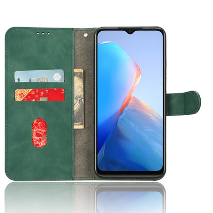 For Infinix Smart 7 Plus / Smart 7 (India) PU Leather Flip Wallet Cover Skin-touch Phone Case with Stand