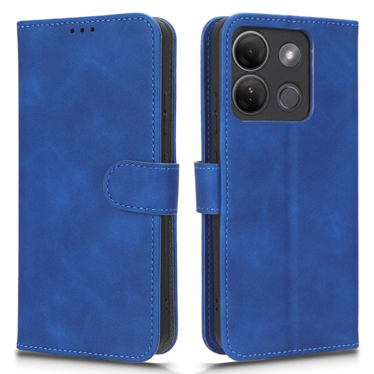 For Infinix Smart 7 HD 4G PU Leather Wallet Phone Cover Skin-touch Drop-proof Case with Stand