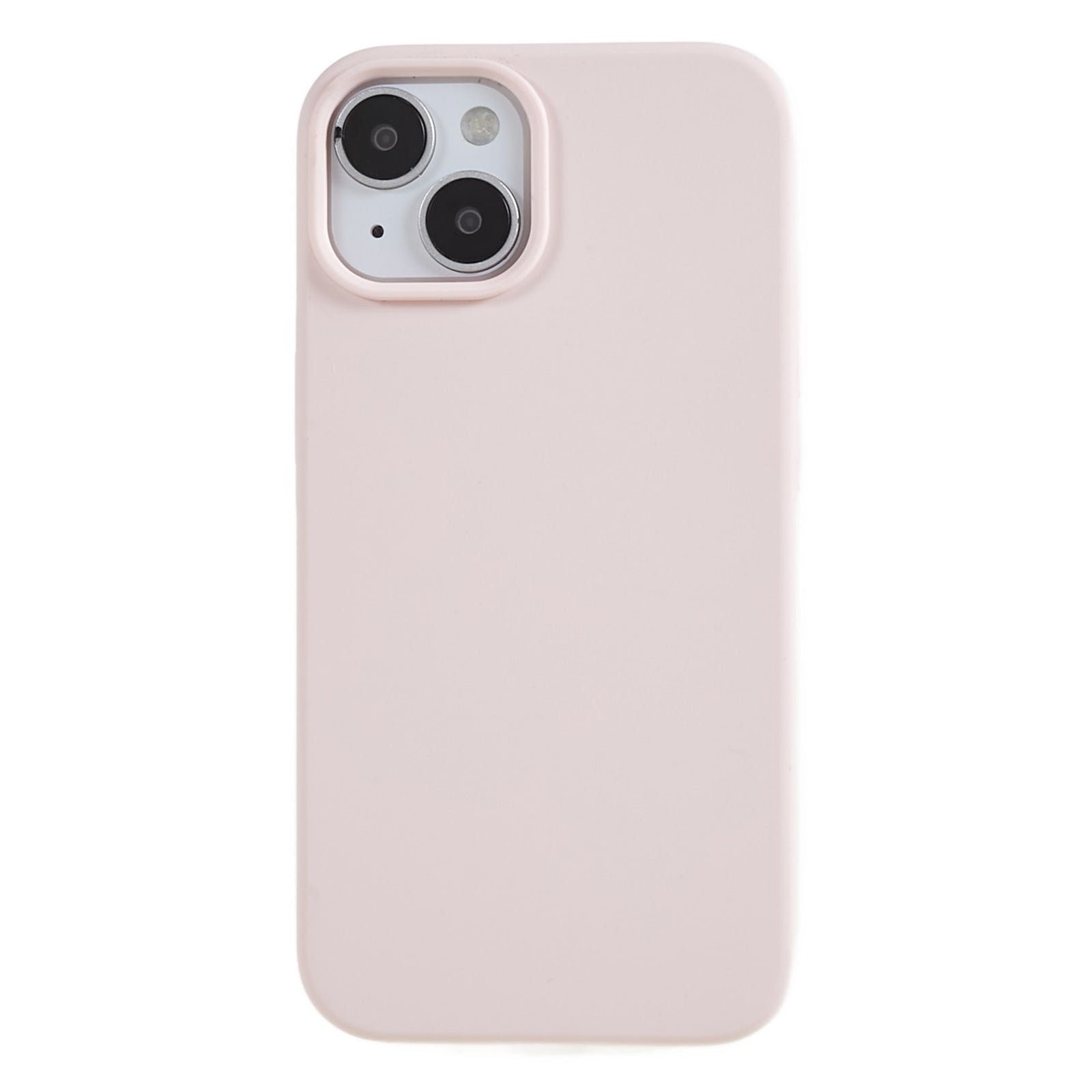 For iPhone 14 Scratch Proof Liquid Silicone Phone Case Back Protective Cover with Soft Lining