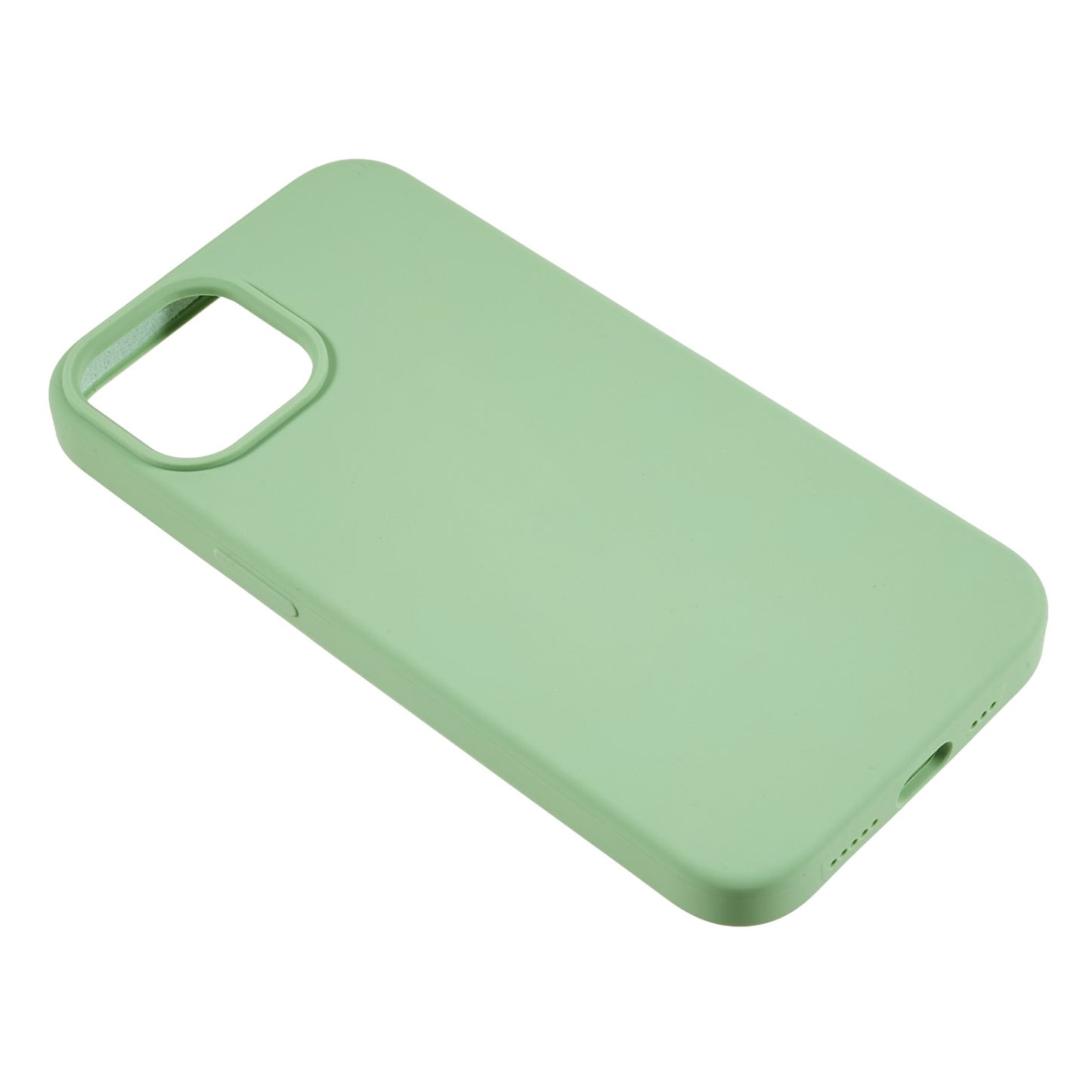 For iPhone 14 Scratch Proof Liquid Silicone Phone Case Back Protective Cover with Soft Lining