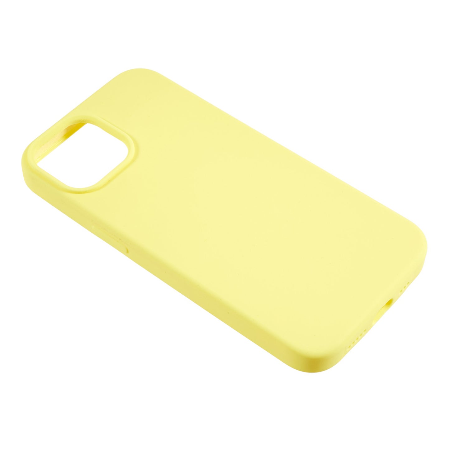 For iPhone 14 Scratch Proof Liquid Silicone Phone Case Back Protective Cover with Soft Lining