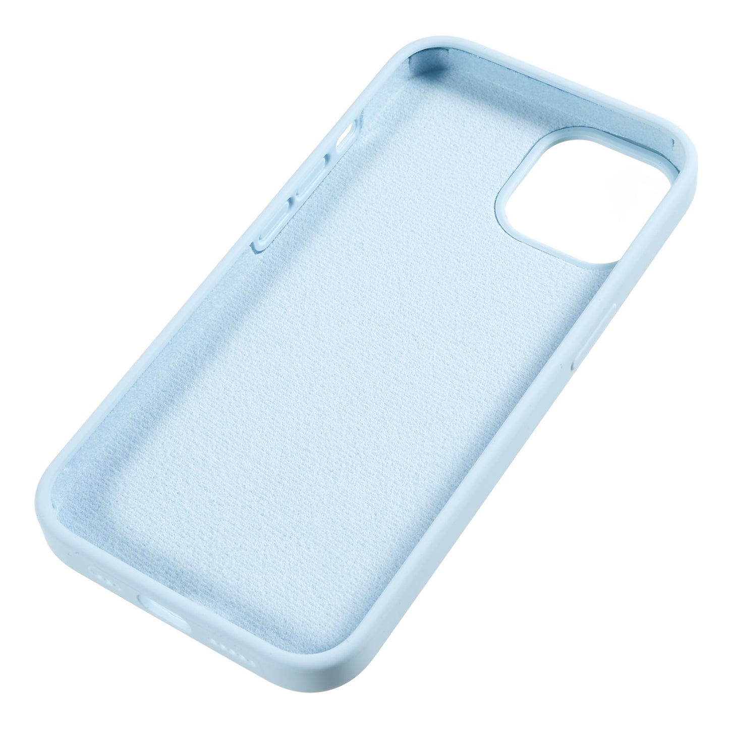 For iPhone 14 Scratch Proof Liquid Silicone Phone Case Back Protective Cover with Soft Lining