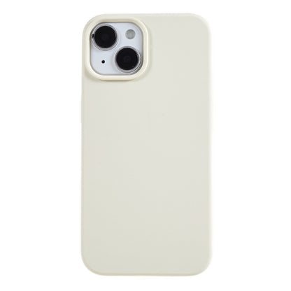 For iPhone 14 Scratch Proof Liquid Silicone Phone Case Back Protective Cover with Soft Lining