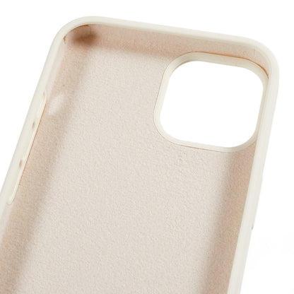 For iPhone 14 Scratch Proof Liquid Silicone Phone Case Back Protective Cover with Soft Lining