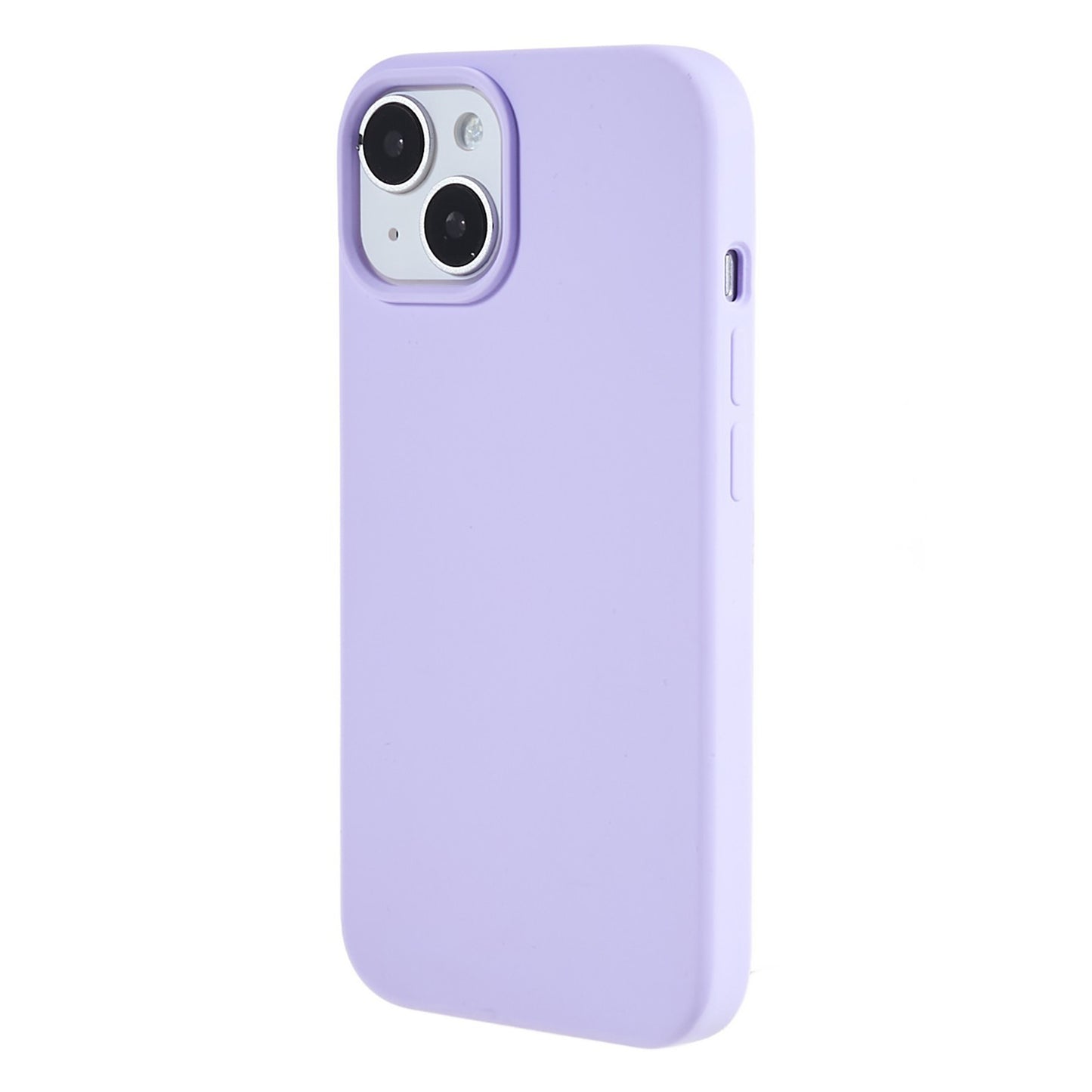For iPhone 14 Scratch Proof Liquid Silicone Phone Case Back Protective Cover with Soft Lining