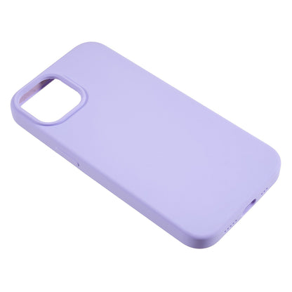 For iPhone 14 Scratch Proof Liquid Silicone Phone Case Back Protective Cover with Soft Lining