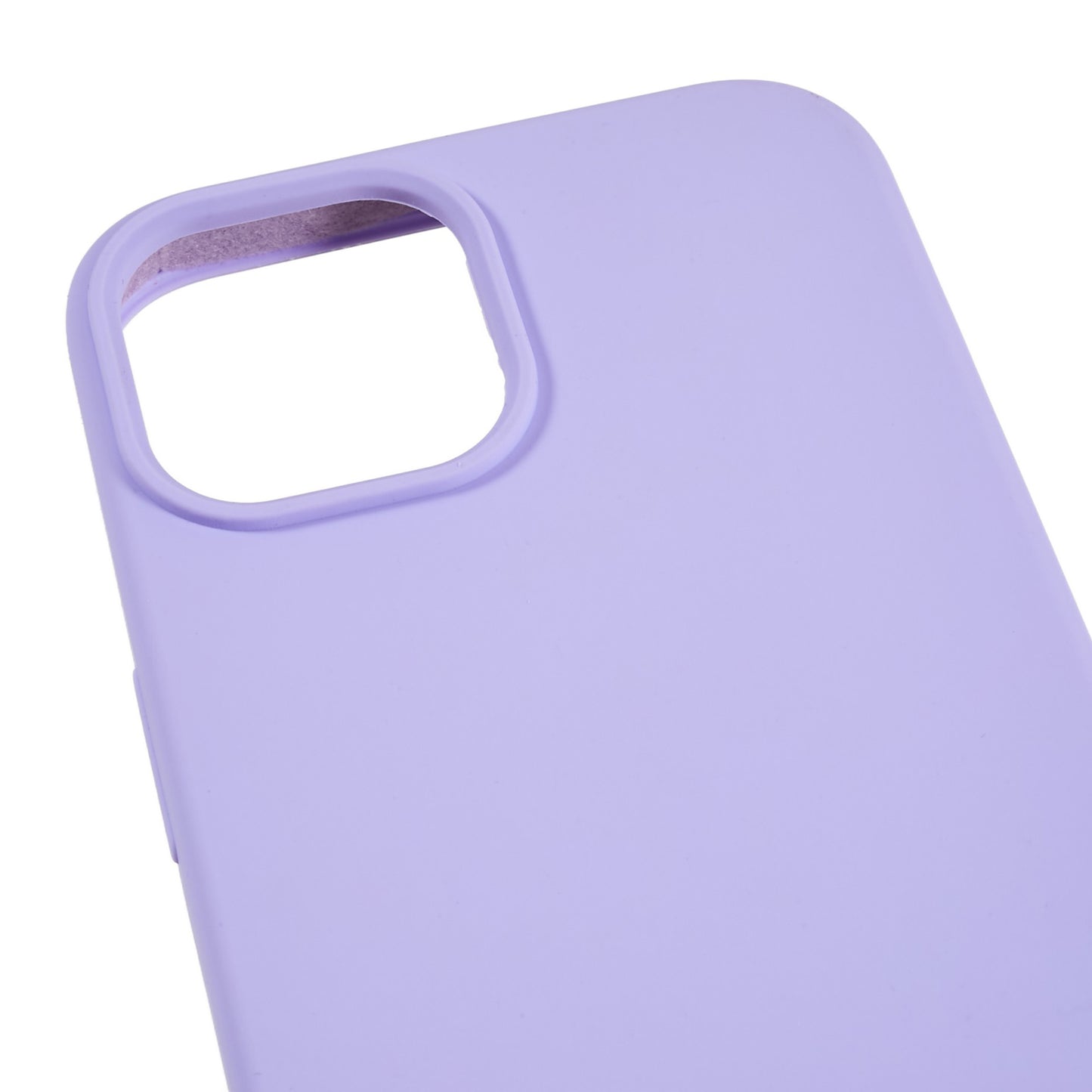 For iPhone 14 Scratch Proof Liquid Silicone Phone Case Back Protective Cover with Soft Lining