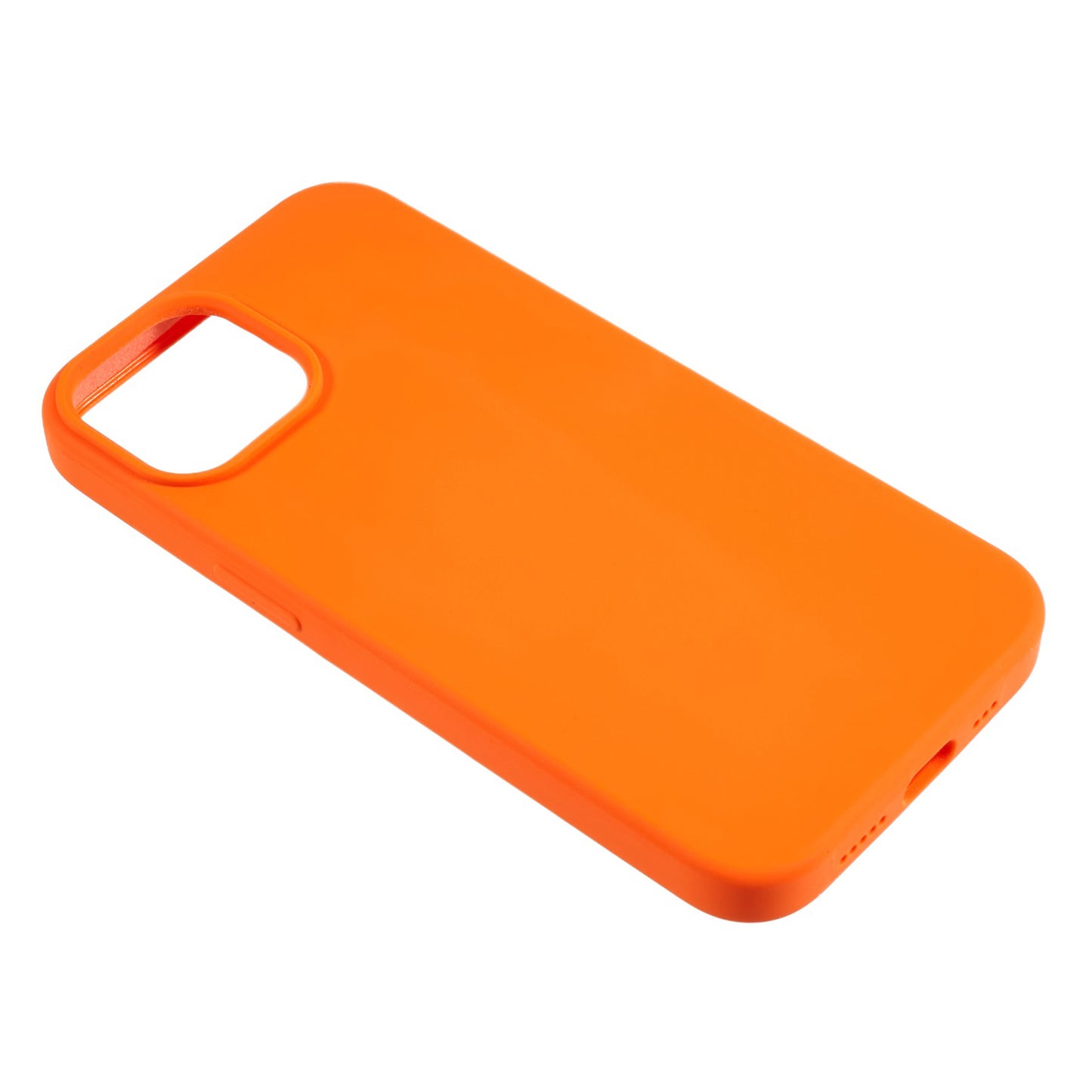 For iPhone 14 Scratch Proof Liquid Silicone Phone Case Back Protective Cover with Soft Lining
