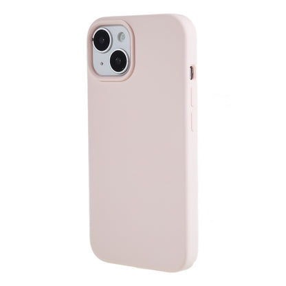 For iPhone 13 6.1 inch Shockproof Liquid Silicone Phone Case Back Protective Cover with Soft Lining