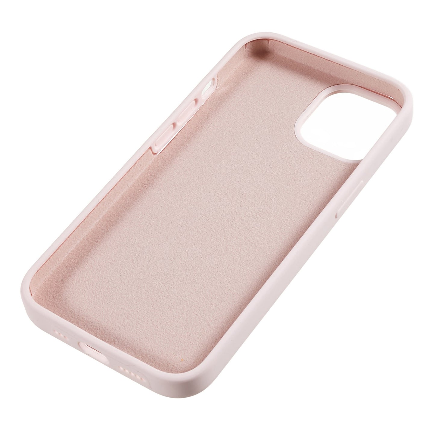 For iPhone 13 6.1 inch Shockproof Liquid Silicone Phone Case Back Protective Cover with Soft Lining