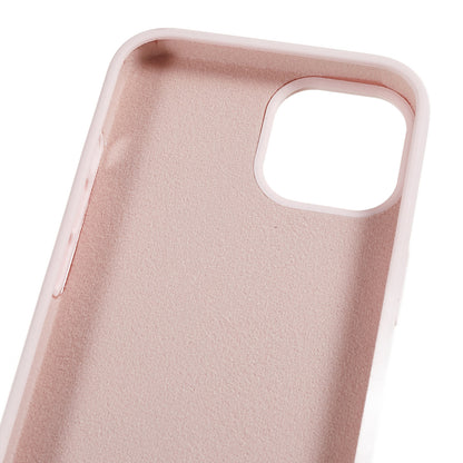 For iPhone 13 6.1 inch Shockproof Liquid Silicone Phone Case Back Protective Cover with Soft Lining
