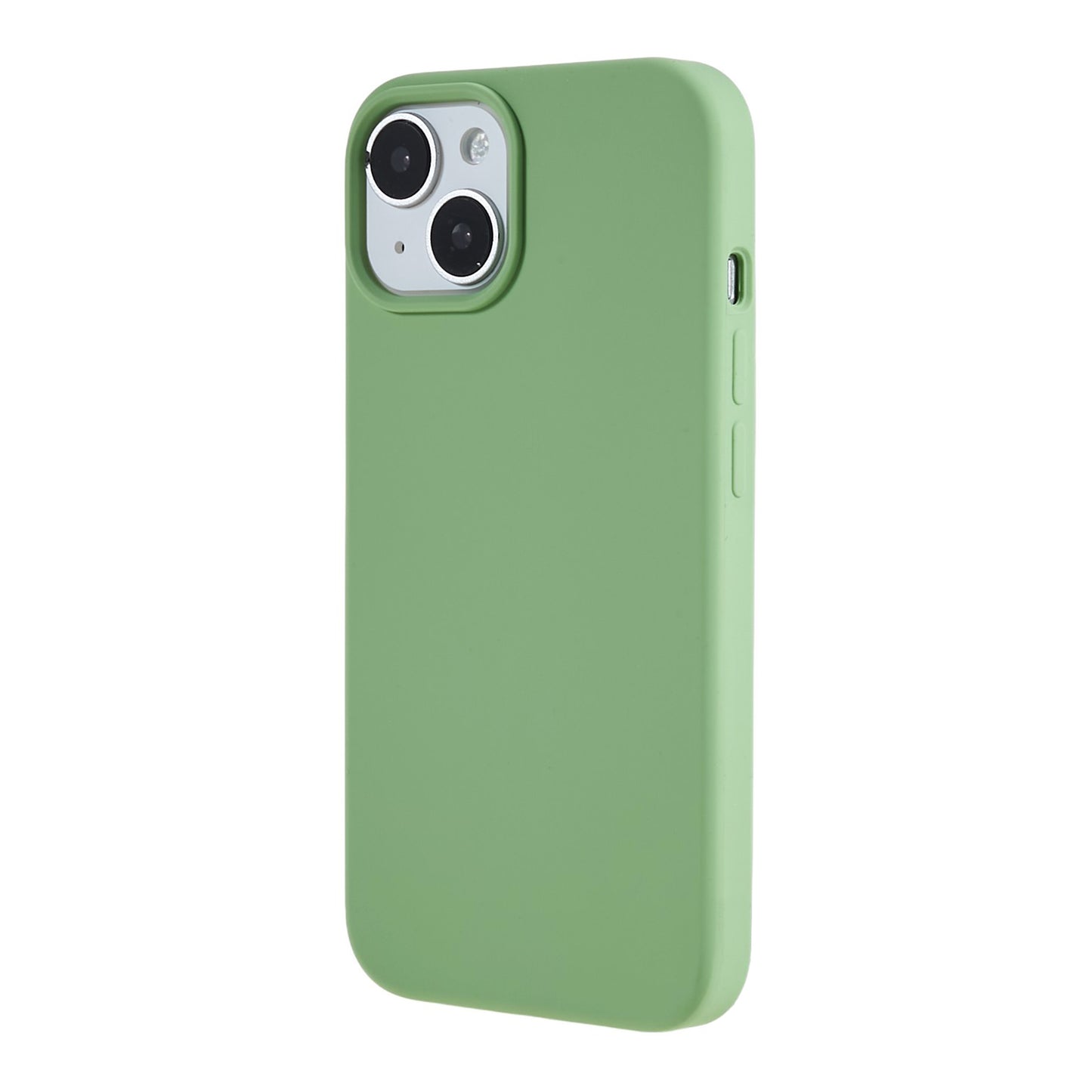 For iPhone 13 6.1 inch Shockproof Liquid Silicone Phone Case Back Protective Cover with Soft Lining