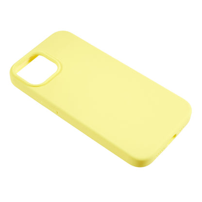 For iPhone 13 6.1 inch Shockproof Liquid Silicone Phone Case Back Protective Cover with Soft Lining
