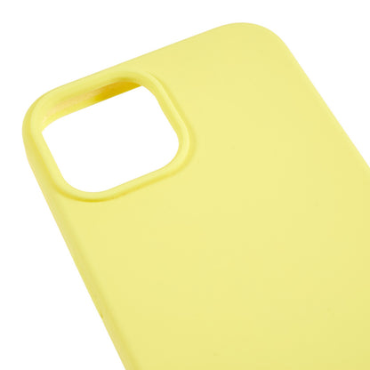 For iPhone 13 6.1 inch Shockproof Liquid Silicone Phone Case Back Protective Cover with Soft Lining