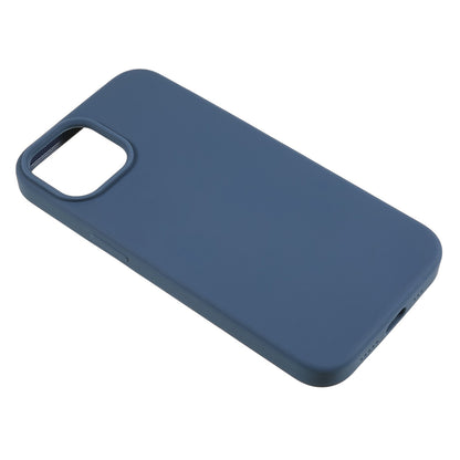 For iPhone 13 6.1 inch Shockproof Liquid Silicone Phone Case Back Protective Cover with Soft Lining