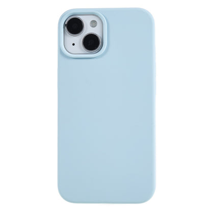 For iPhone 13 6.1 inch Shockproof Liquid Silicone Phone Case Back Protective Cover with Soft Lining