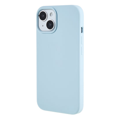 For iPhone 13 6.1 inch Shockproof Liquid Silicone Phone Case Back Protective Cover with Soft Lining