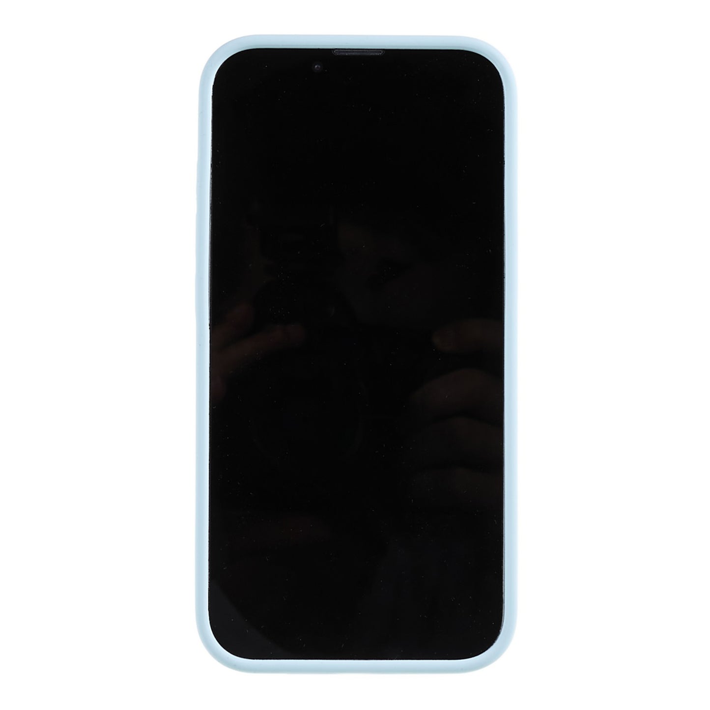 For iPhone 13 6.1 inch Shockproof Liquid Silicone Phone Case Back Protective Cover with Soft Lining